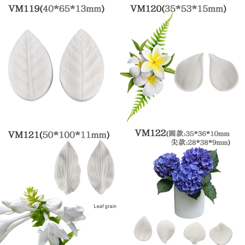 

Fondant Cake Decoration Imitation Real Leaf Pattern Road Mold Vein Mold Liquid Silicone Mold Baking Utensils