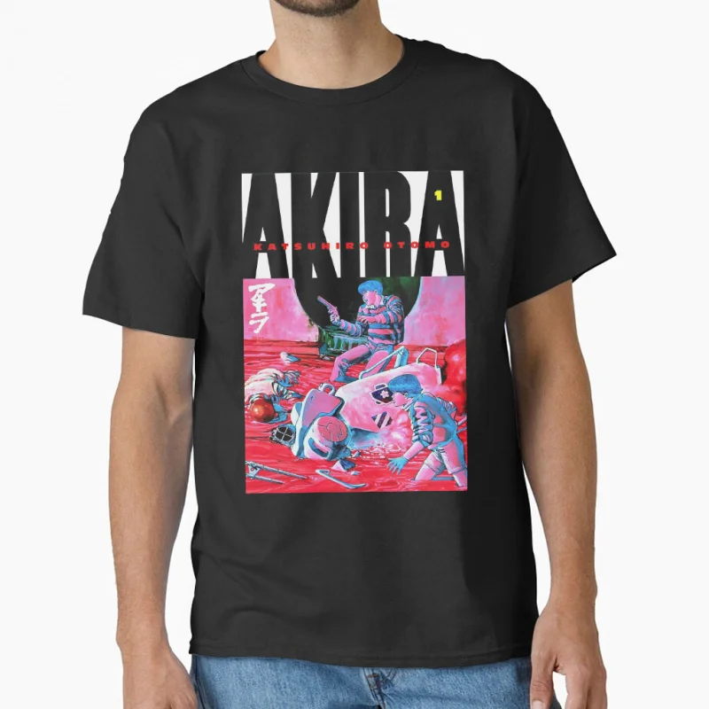 

Tetsuo Neo Tokyo Explosion Akira Cyberpunk Anime T shirt Large size Tops Manga Graphic Print Y2k Clothes Cartoon Tee