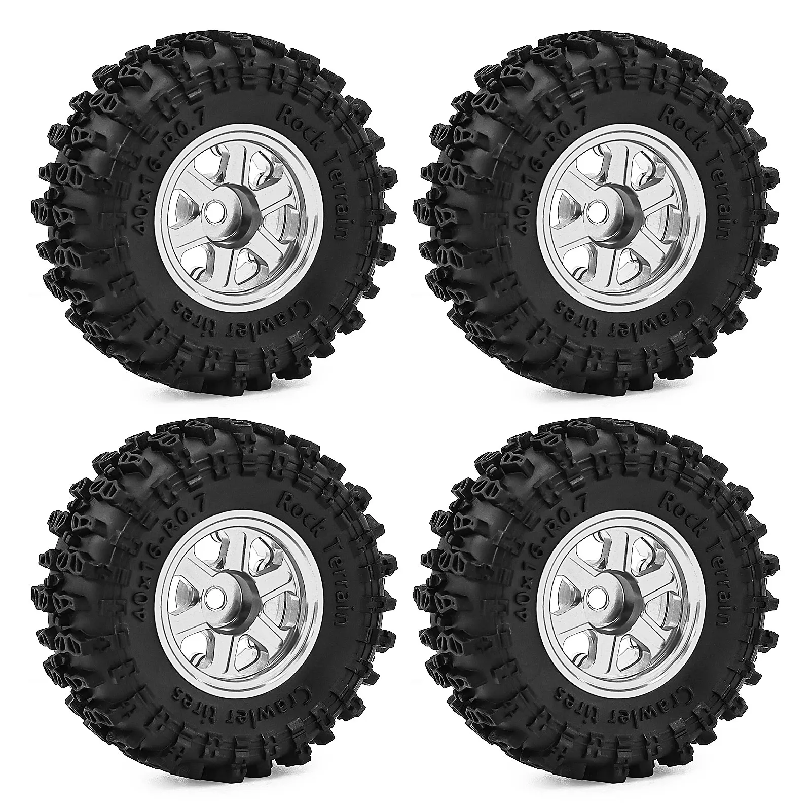 

0.7 Inch Crawler Wheels Tires for SCX30 Ford Bronco Wrangler K10 TRX4M FCX18 1 30 Scale RC Model Car Upgrade Accessories Ascent