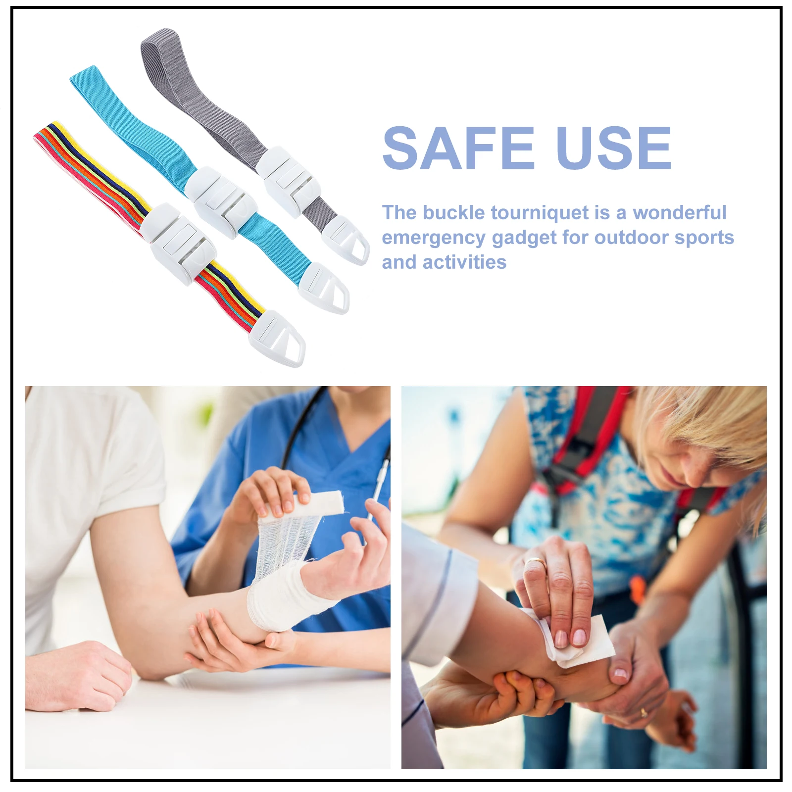 

Emergency tourniquet Elastic tourniquet Buckle tourniquet Medical emergency tourniquet Quick release tourniquet