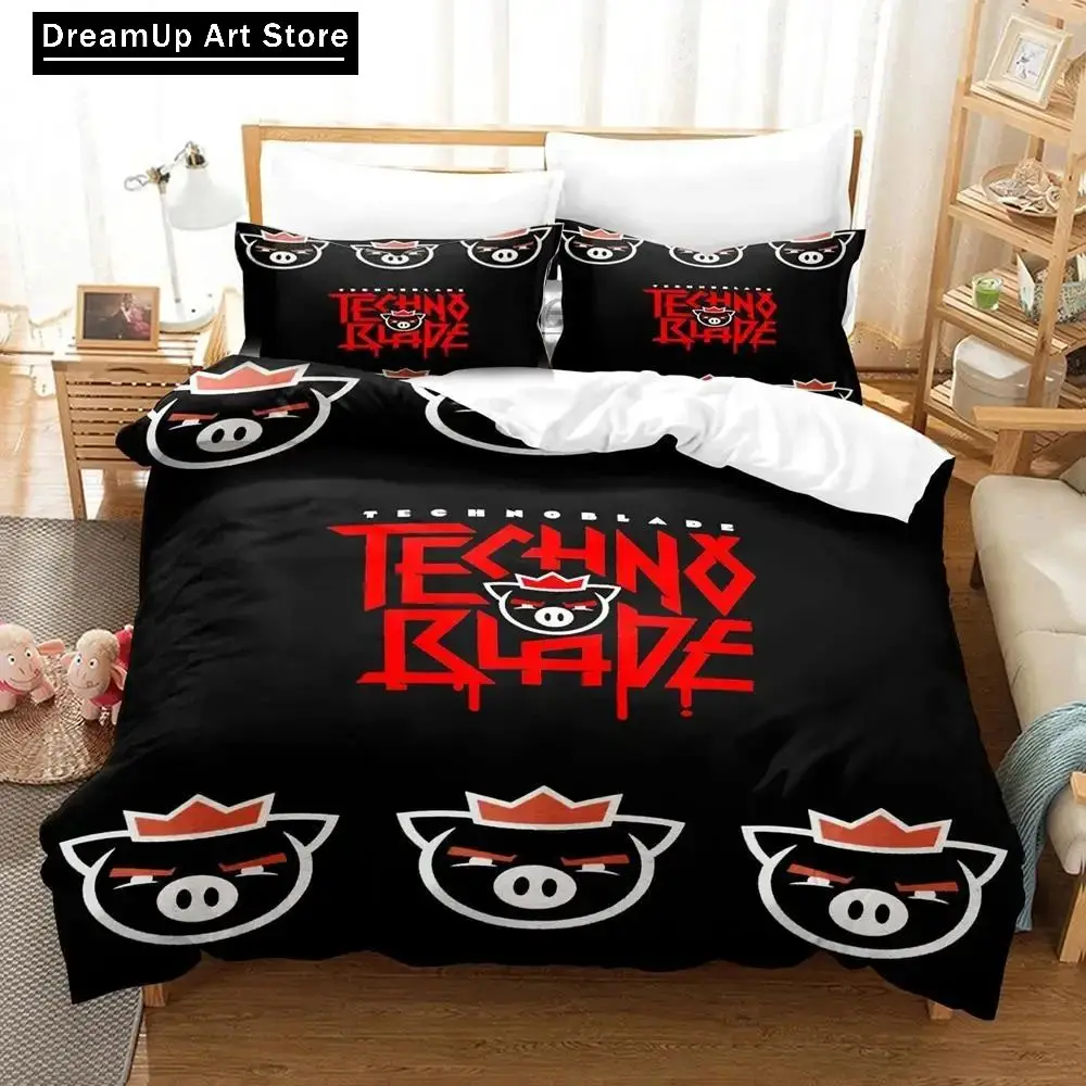 3D Print Fashion Alex Technoblade Bedding Set Boys Girls Twin Queen King Size Duvet Cover Pillowcase Bed boys Adult Bedroom