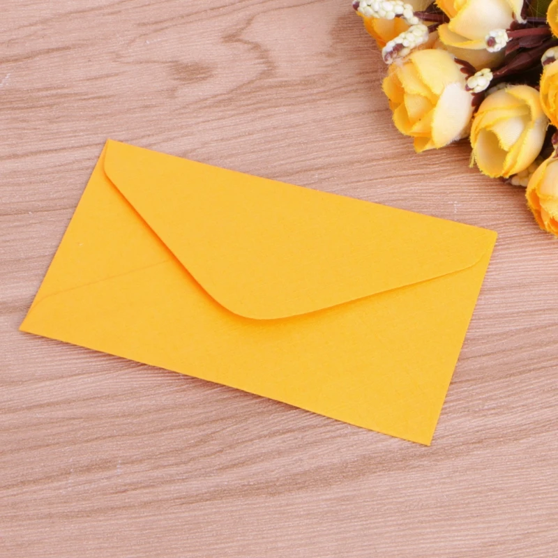 50Pcs Colorful Retro Blank Mini Paper Envelopes Wedding Party Invitation Greeting Cards Gift Envelope