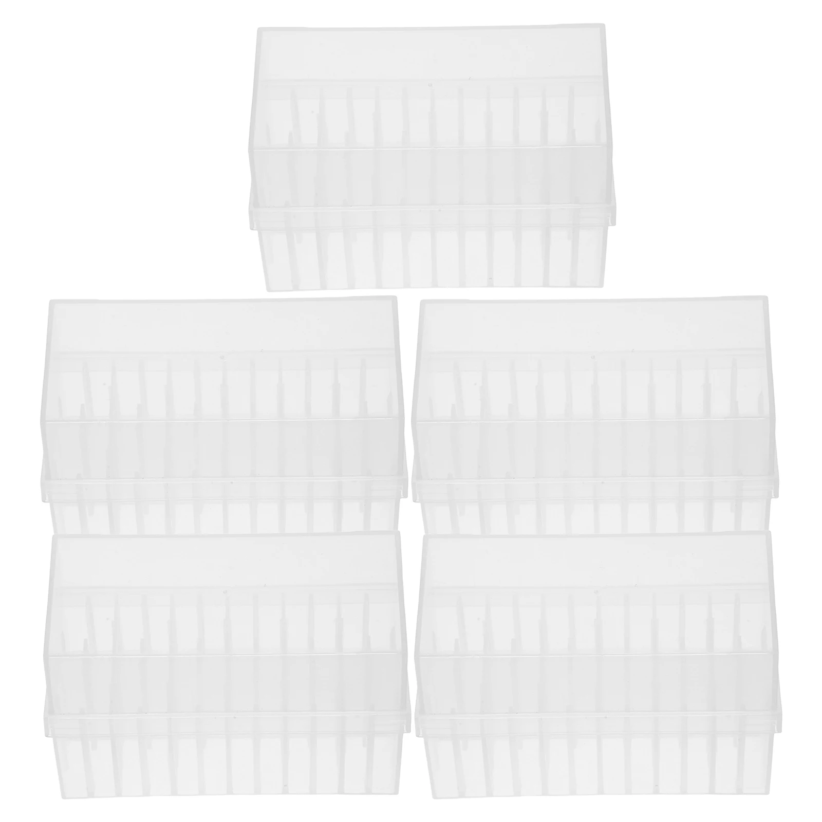 

5pcs Box 12-Place Cryogenic Vial Storage Container Lab Freezer Organizer Deep Freezer Bin Transparent Lid Resistant