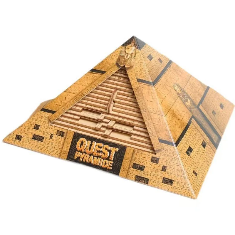 Surprise Gift Quest Pyramid Puzzle Box With Hidden Compartment Brain Teaser Games For Adults Kids IQ Test Creative Toys