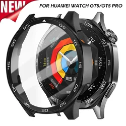 Чехол для ПК для HUAWEI Watch GT4 5, полное покрытие, 46 мм, защитный чехол, бампер, защитная пленка для экрана для Huawei Watch GT5 Pro