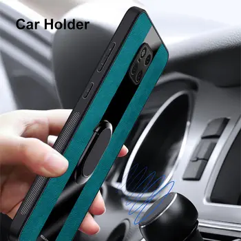 Kožené pouzdro s držákem na prsten pro Huawei Mate 20 Pro 20X Luxusní magnetické TPU silikonové pouzdro na telefon pro Huawei Mate 30 Pro 10 nejlepší prodej Chytrý telefon Huawei Mate 20X - №5