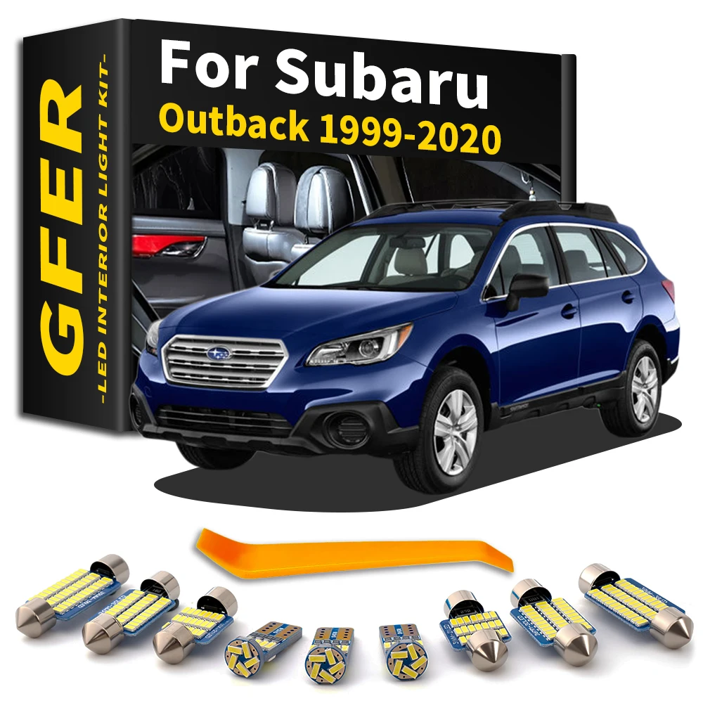 Interior LED Light Kit Canbus For Subaru Outback 1999 2005 2007 2008 2009 2010 2011 2012 2013 2014 2015 2016 2017 2018 2019 2020