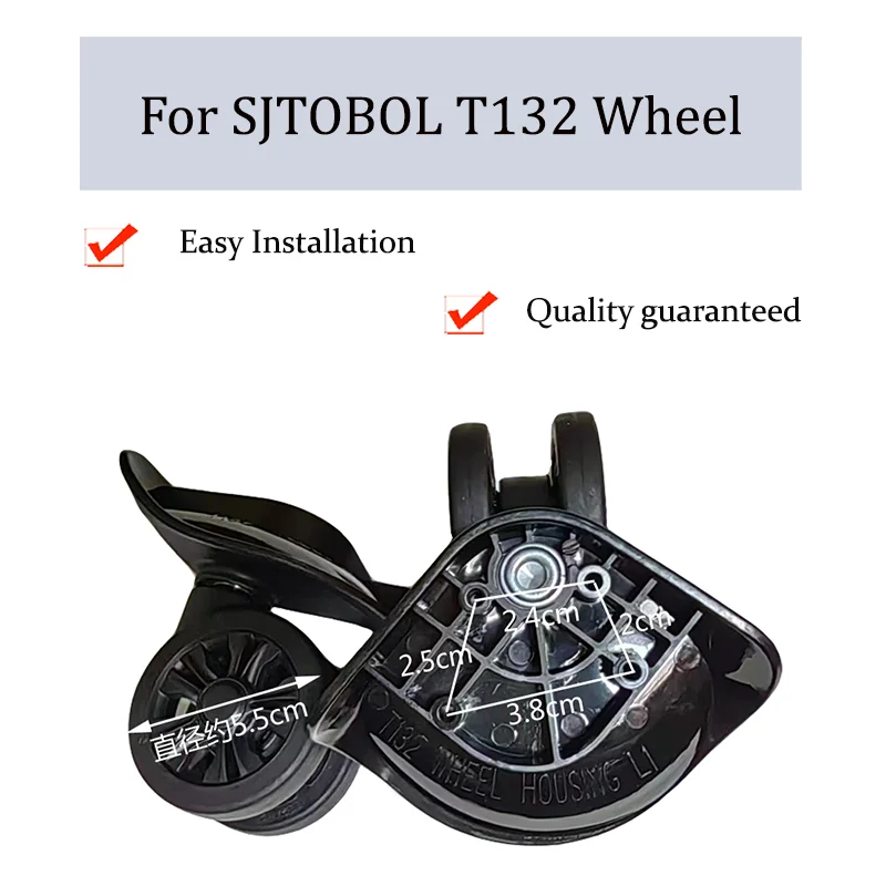 

Suitable For SJTOBOL T132 Luggage Wheel Trolley Case Wheel Pulley Sliding Casters Universal Wheel Repair Slient Wear-resistant