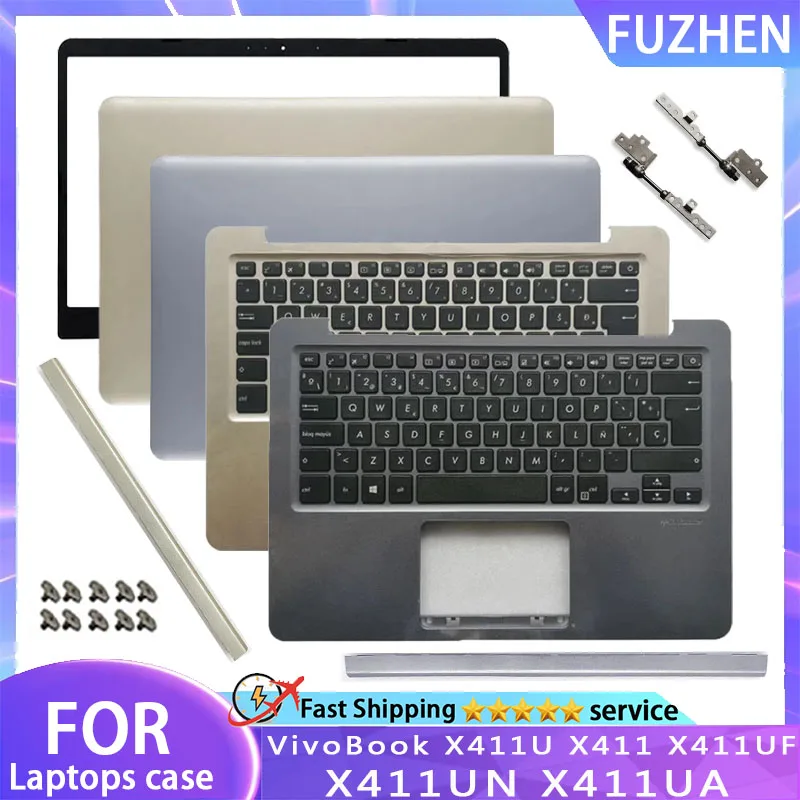 

New For ASUS VivoBook X411U X411 X411UF X411UN X411UA Laptop LCD Rear Cover/Front Frame/Palm Pad Keyboard/Hinge/Axle Cover