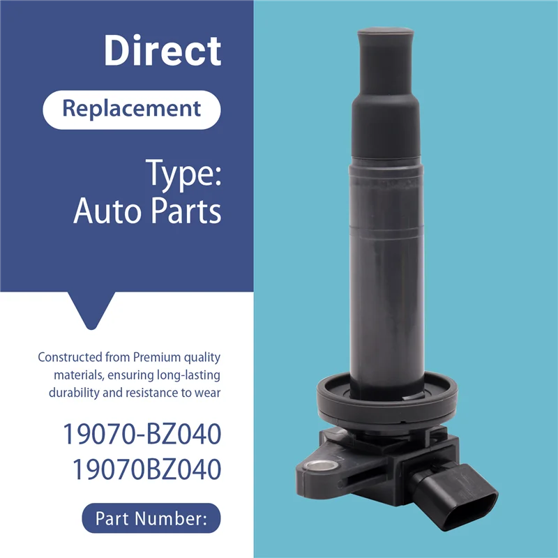 

A33K-Сменный комплект катушки зажигания автомобиля (4 шт.) для Toyota Avanza Avalon Camry 2003-2011 19070-BZ040 19070BZ040