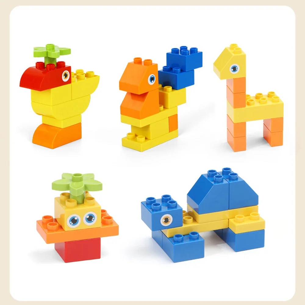 70pcs 200pcs Large Particals Educational Building Block Children Basic Brick Assembled Puzzle DIY Educational Bricks Toy for Kid view 3