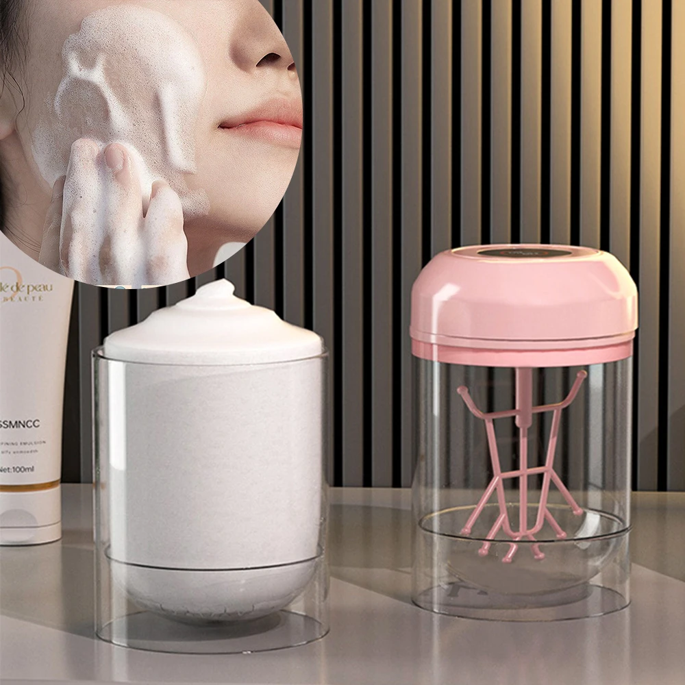 Automatische schuimdispenser Elektrische schuimmaker voor gezichtsreiniger Handsfree schuimfles voor badkamer Touchless zeepdispenser