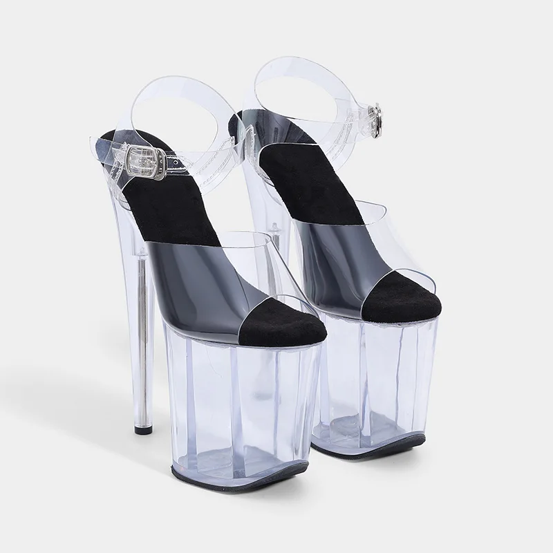 

Women New 20CM/8inches Pvc Upper Sexy Exotic High Heel Platform Party Sandals Pole Dance Shoes Model Shows Sandals 213