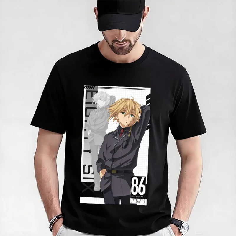 

Theo Sci-Fi Anime 86 Eighty Six Gift t shirt Manga Graphic Tee Y2K Clothes Short Sleeve All size Tops S-6XL Cartoon Streetwear