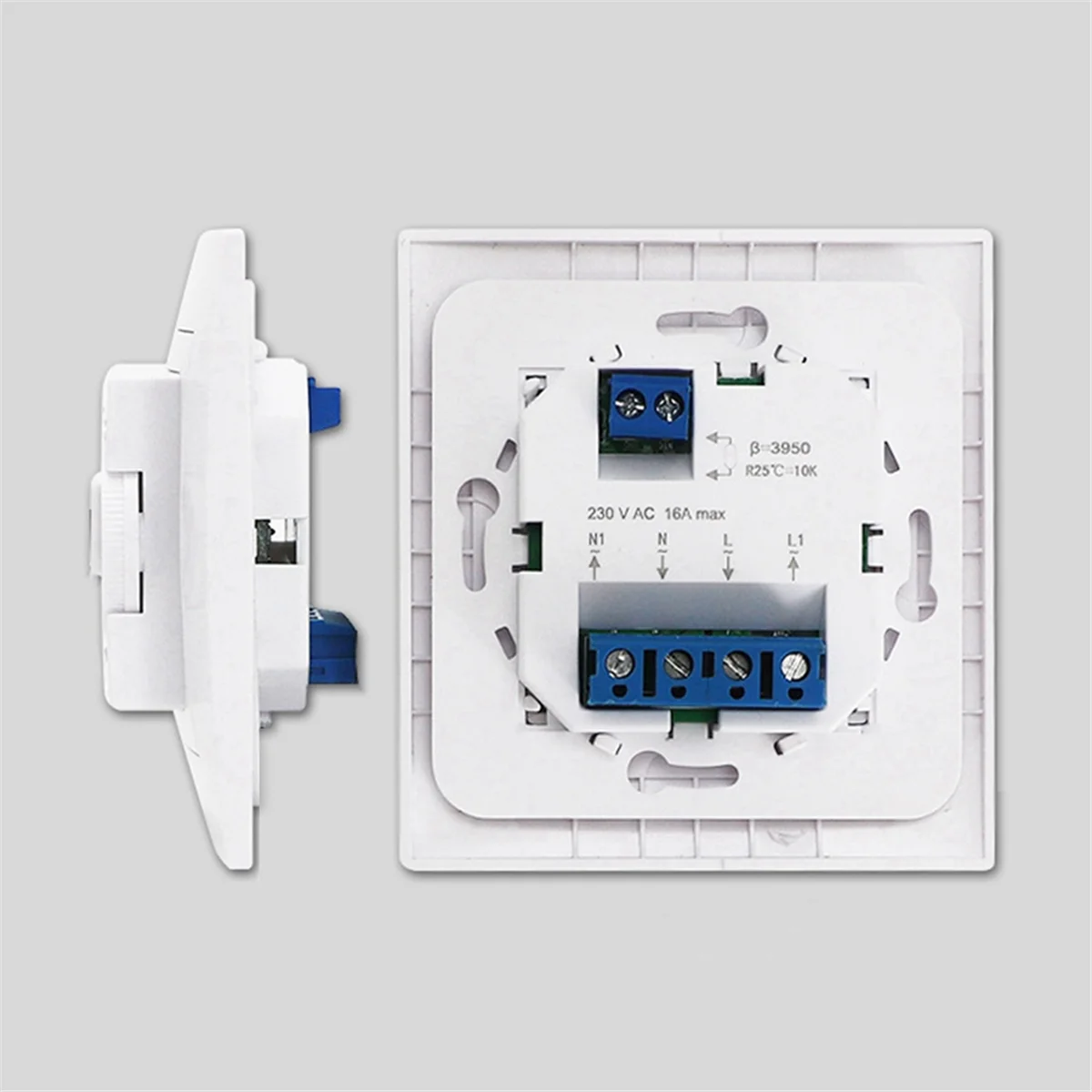 Termostat lantai ruangan MK05, termostat 220V 16A pengontrol temperatur untuk sistem pemanas lantai hitam