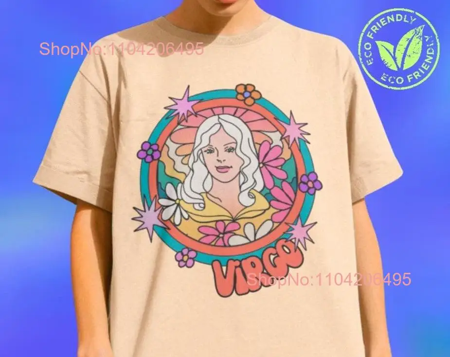 Virgo Women's T Shirt Zodiac Star Sign Eco Friendly Fashion Vegan September Birthday Cute Y2K 90s Vibes