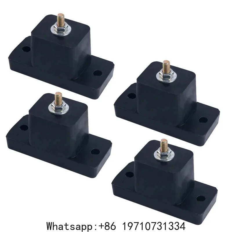 Air Conditioner Rubber Vibration Mounting Bracket Shock Absorbing Anti-Vibration Isolator Pads 4Pack
