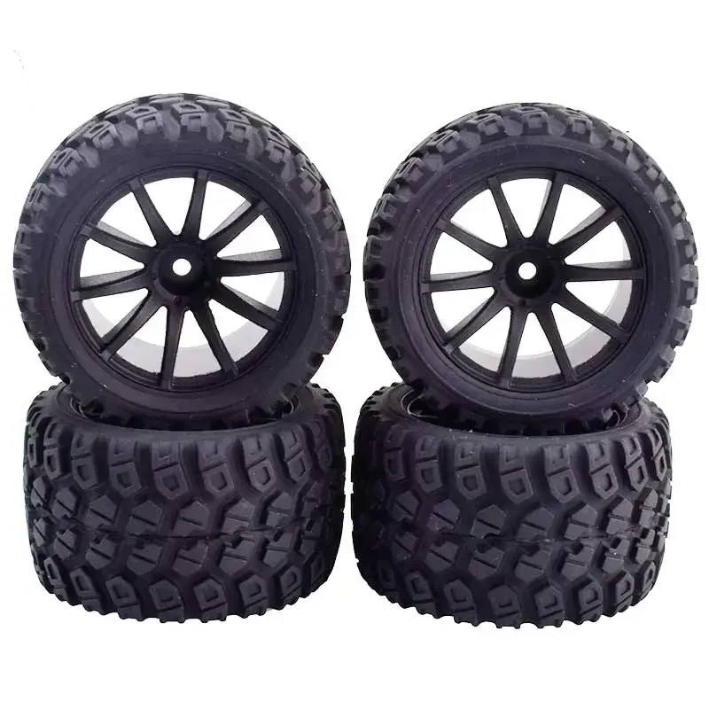 

4 Pcs 1/16 Truck Tire For Trxs1/16 E-Revo Rubber Tire Diameter 80Mm Coupler 12Mm