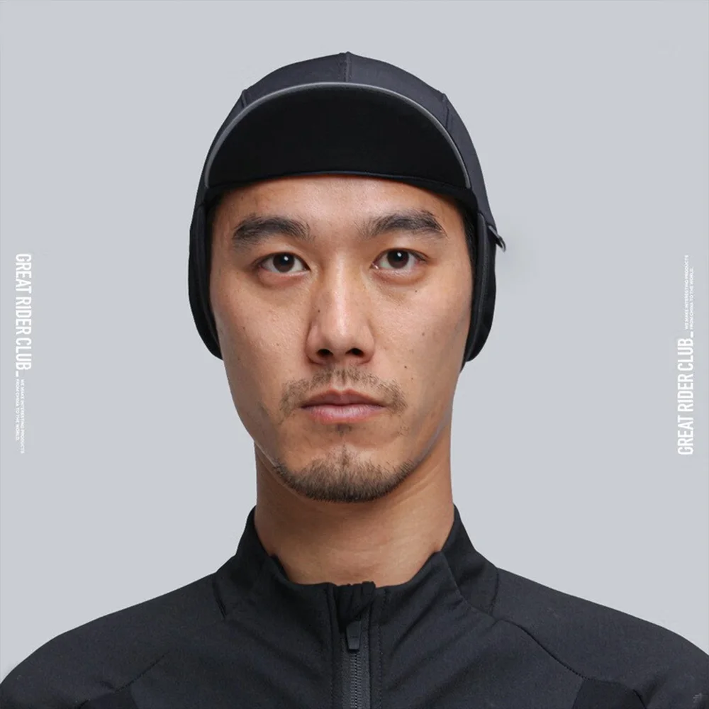

GRC Winter Cycling Cap Windproof Thermal Wool Ear Flap Bike Hat Breathable Road Bike Headwear