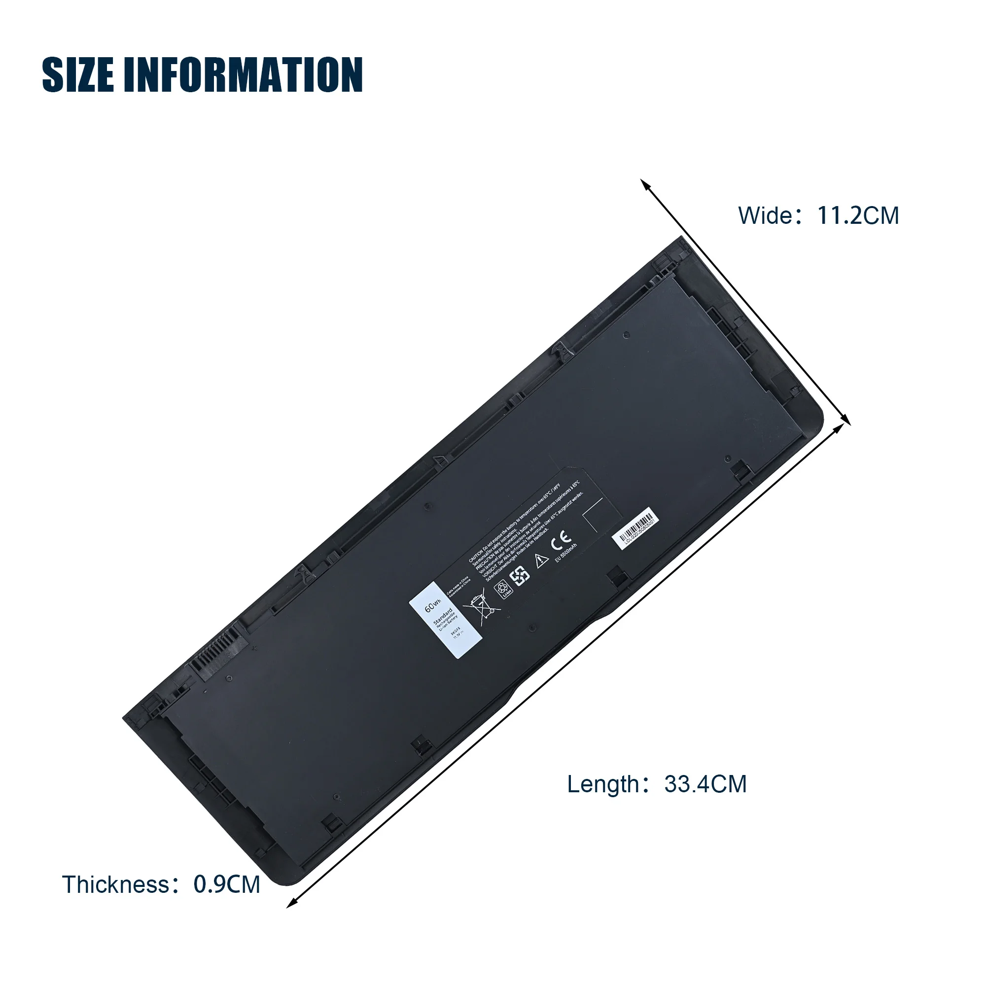 9KGF8 11.1V 60Wh 5500mAh Genuine Original Laptop Battery For Dell Latitude 6430U E6430U E6510U 312-1424 XX1D1 7HRJW 6FNTV TRM4D
