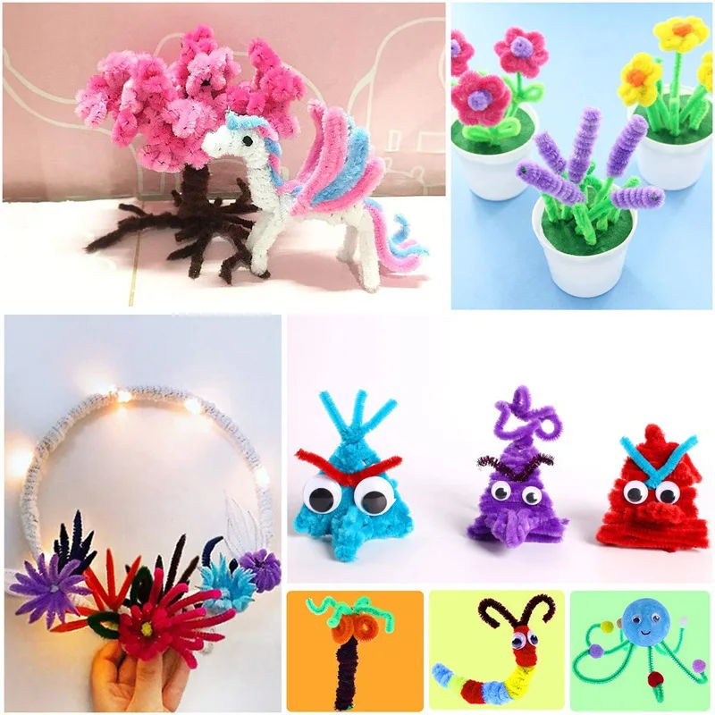 Children Handmade Toys DIY Material Bag Early Education Puzzle Toy Creative Decorations Hands on Ability Twisting Rod TMZ