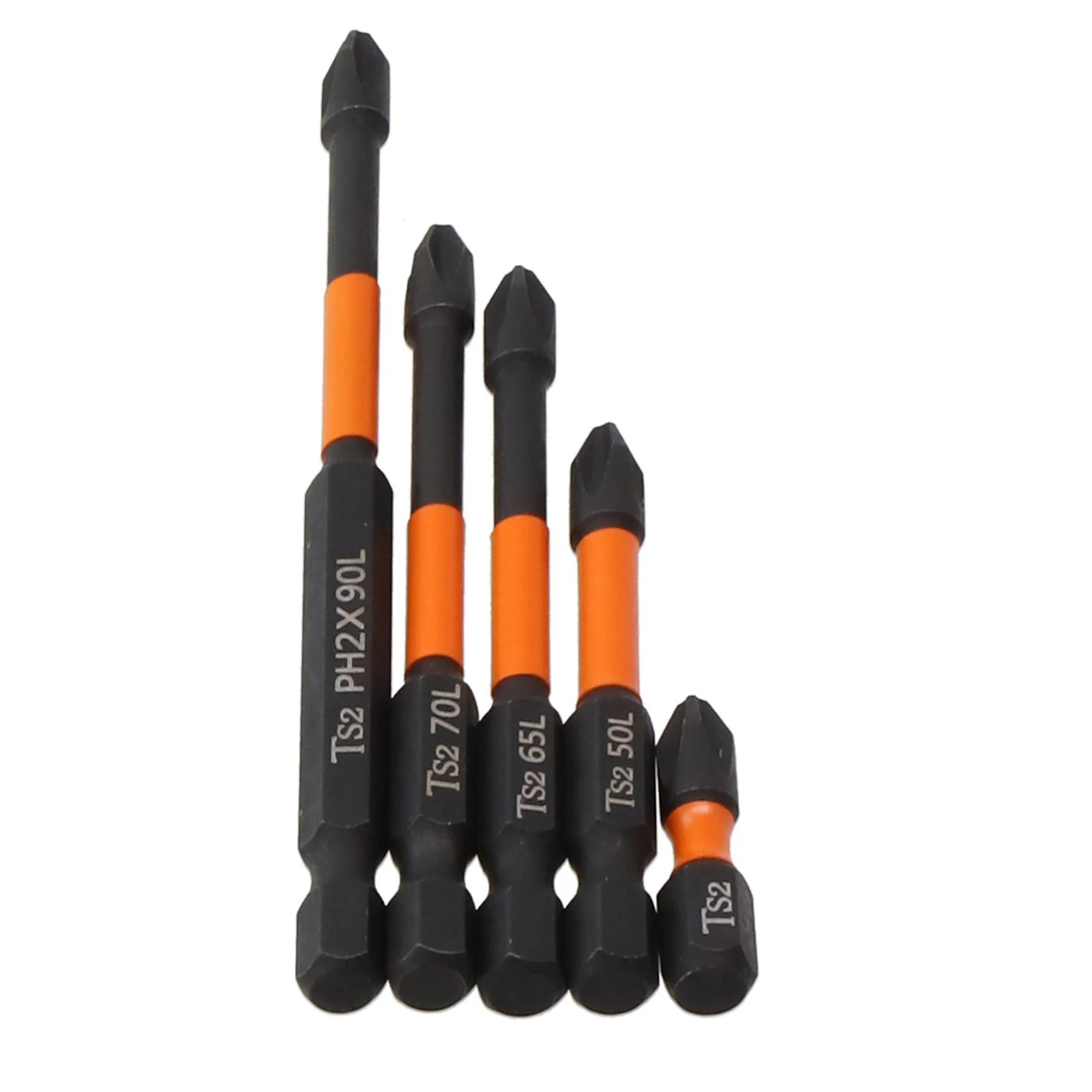 

None Bit Set Screwdriver Bits None 1/4Inch Hex 50mm 5pcs 90mm PH2 Screwdriver Screwdriver Bit 25mm Black Cross