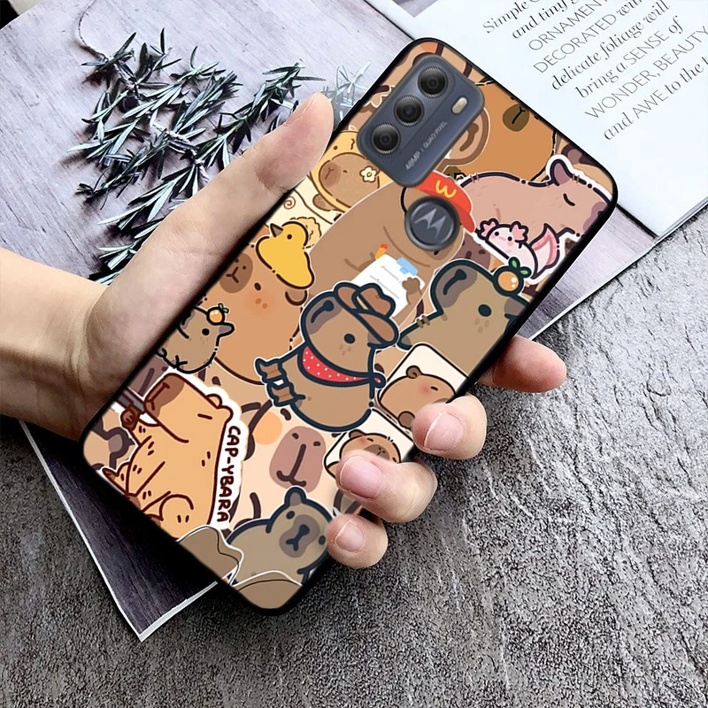 

Cartoon Cute capybara Phone Case For Motorola Moto G85 G55 G05 G14 G75 G31 G50 G10 G20 G30 G60 G13 G32 G84 G54 G53 G72 G24 Power