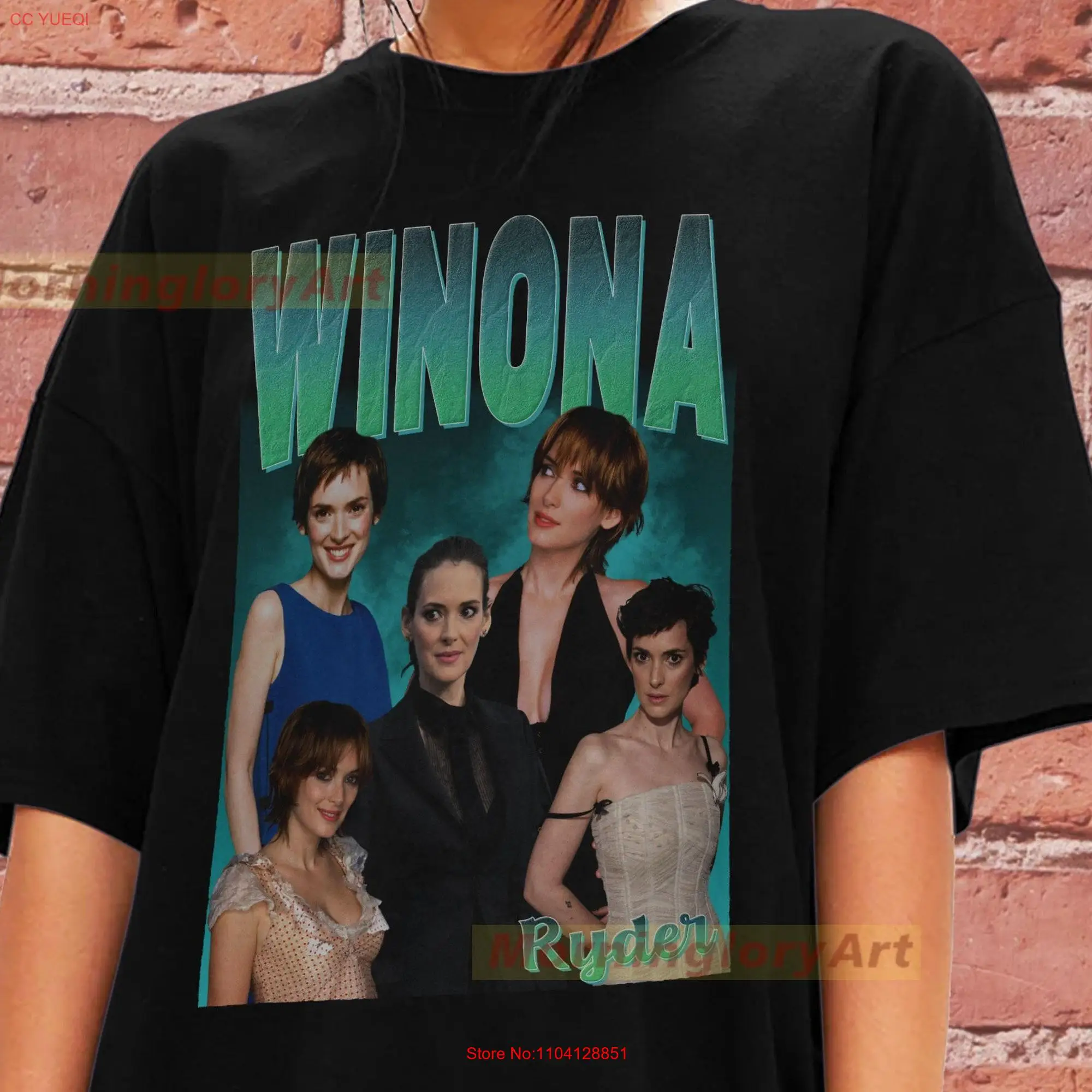 Winona Ryder T Shirt SweaT Sweater Cotton Clothing long or short sleeves