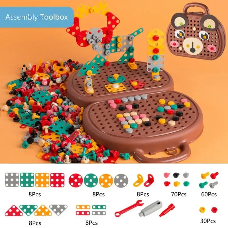 Engineering Building Set Toy Kids Learning Hand-Eye Coordination for Creative Gi