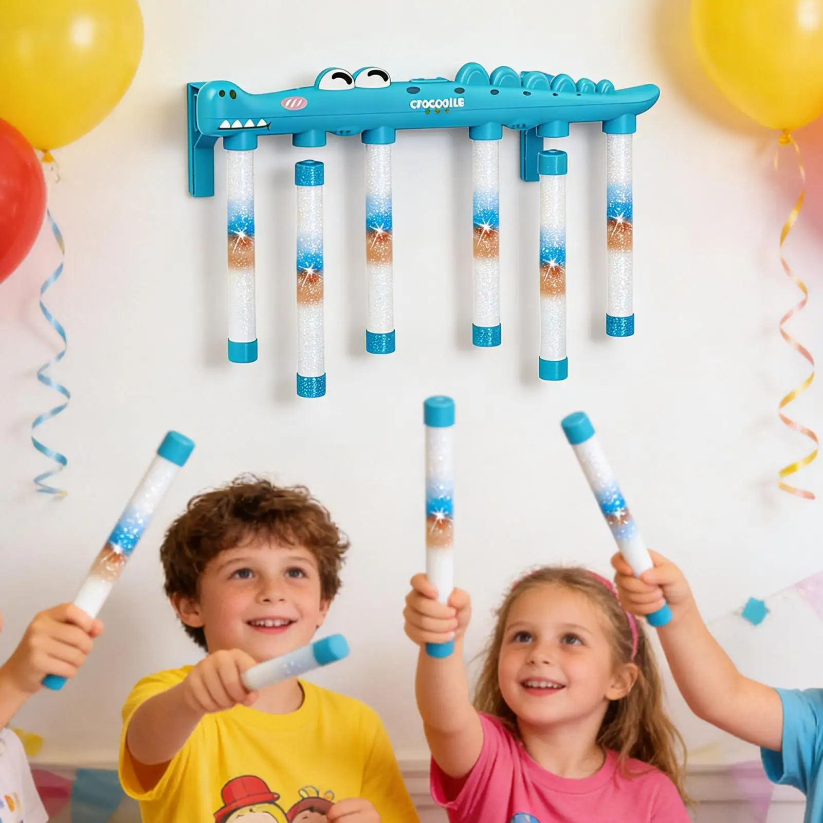 스틱 잡기 게임 그랩 챌린지 활동 장난감 3단 속도 악어 디자인 반응 게임 3세 이상 어린이 및 성인용