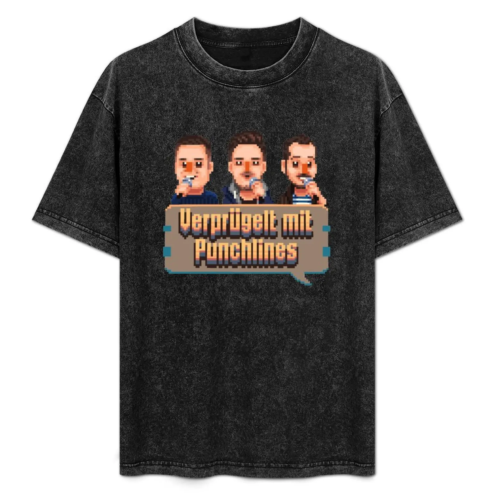 

Beat up with Punchlines logo T-Shirt Simple Print Design T-Shirt