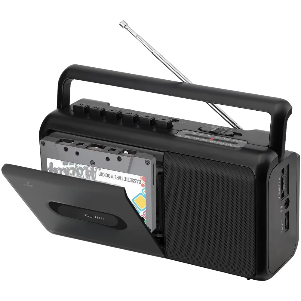 Portable Cassette Player Retro Style with Wireless Streaming AM FM Radio and Digital Audio Playback for For BOOMBOX