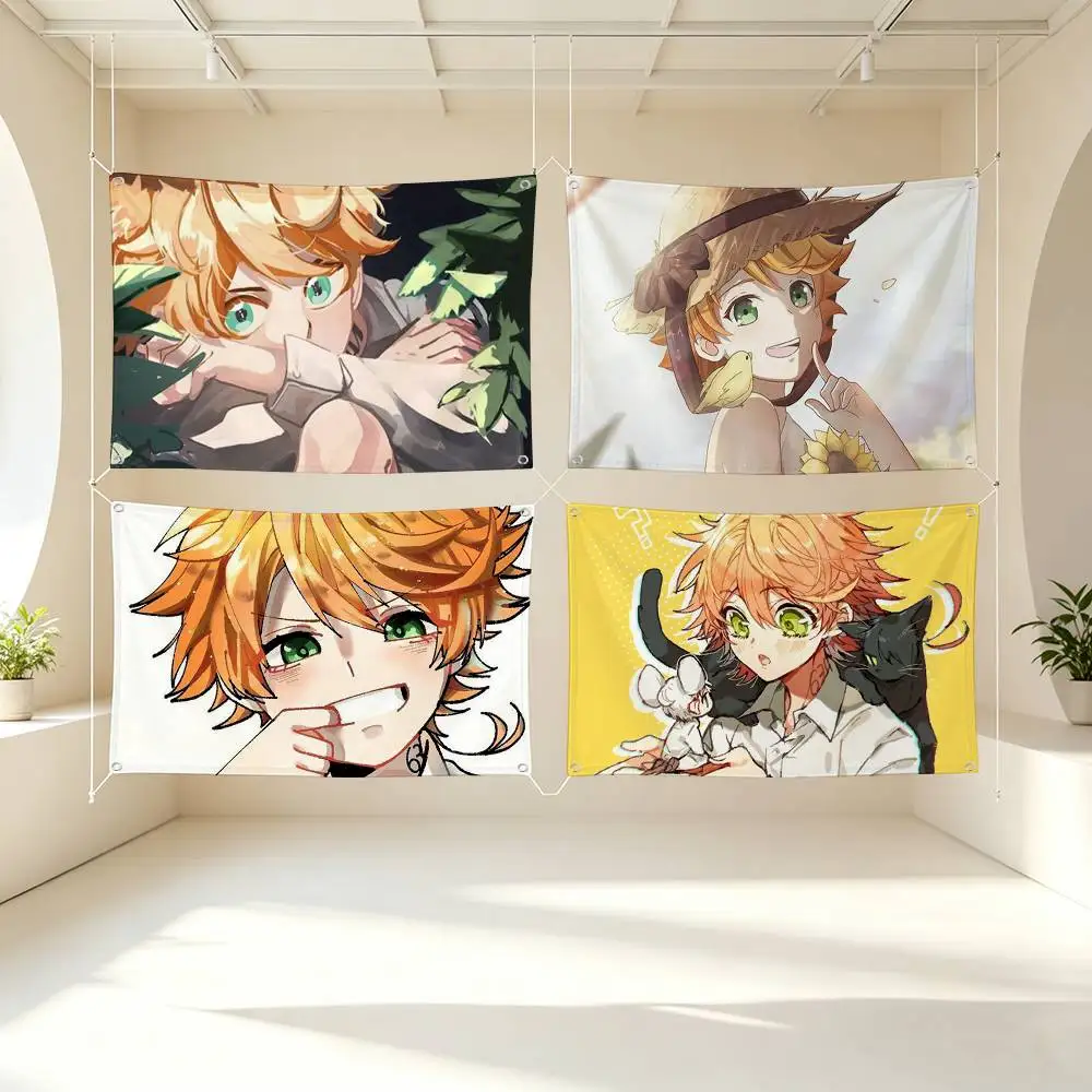 The Promised Neverland Emma  Flag Suitable For Party Club Outdoor Interior Wall Decoration Banner Fans Gift