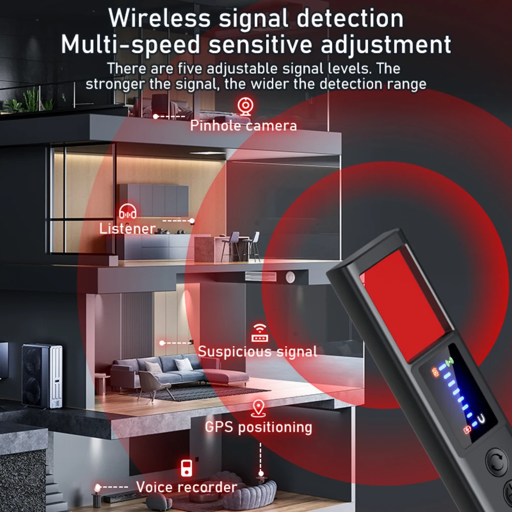 

Camera Detector Scanning For Mini Camera Detectors Detection For Hotel/Car/Room Privacy Safety Security Essential Travel Tools