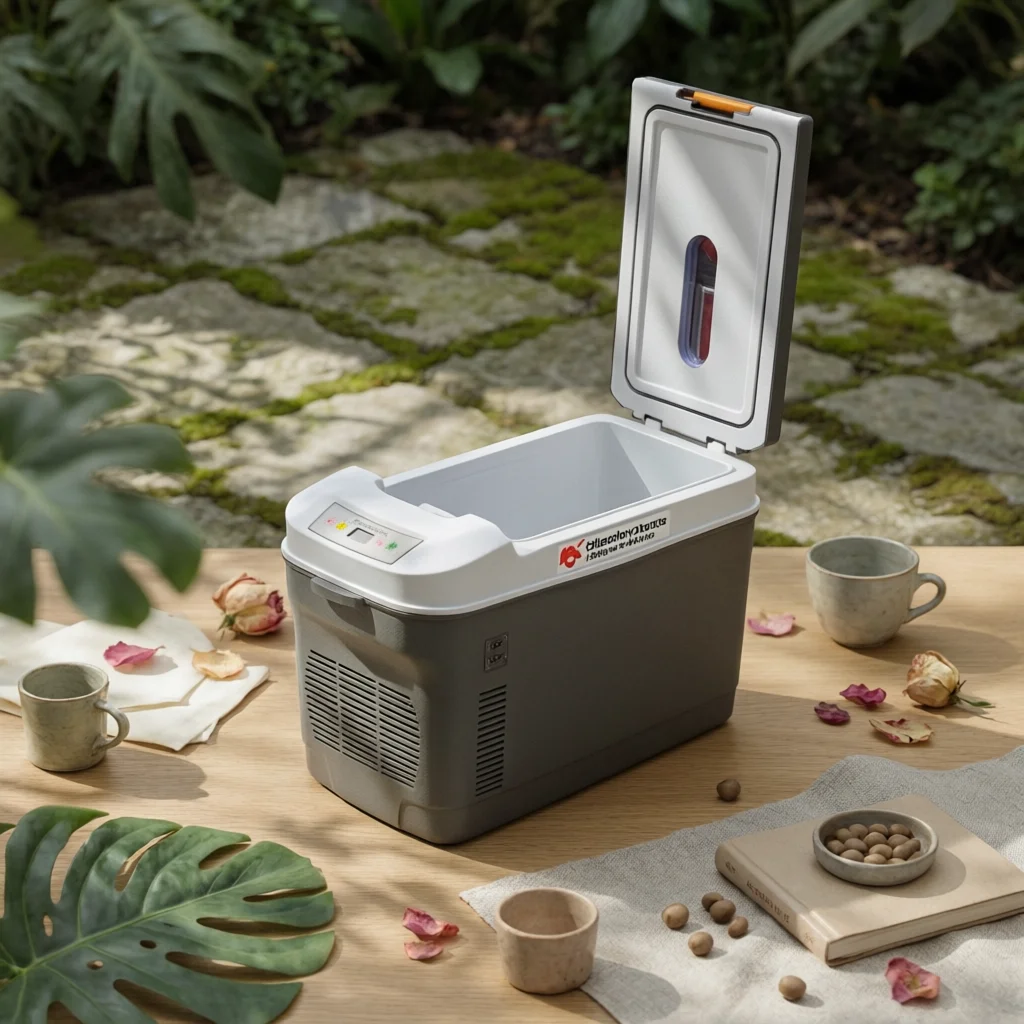 Car Fridge with Window Versatile Mini Fridge with Warmer Car Refrigerator Thermoelectric Portable Cooler with Handle 12v