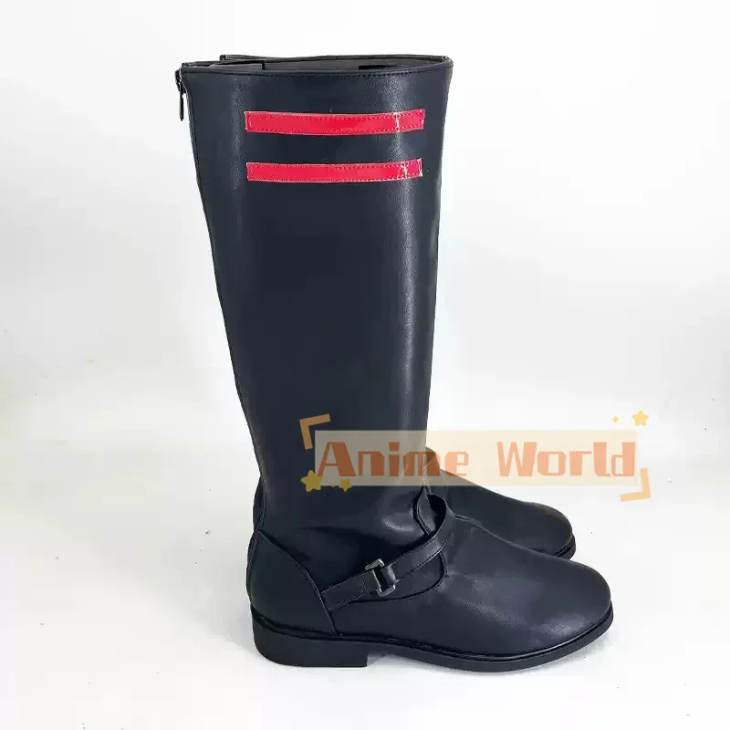 Love And Deepspace Xia Yizhou Caleb Farspace Colonel Shoes Cosplay Boots Prop Anime PU Leather Shoes Custom Made