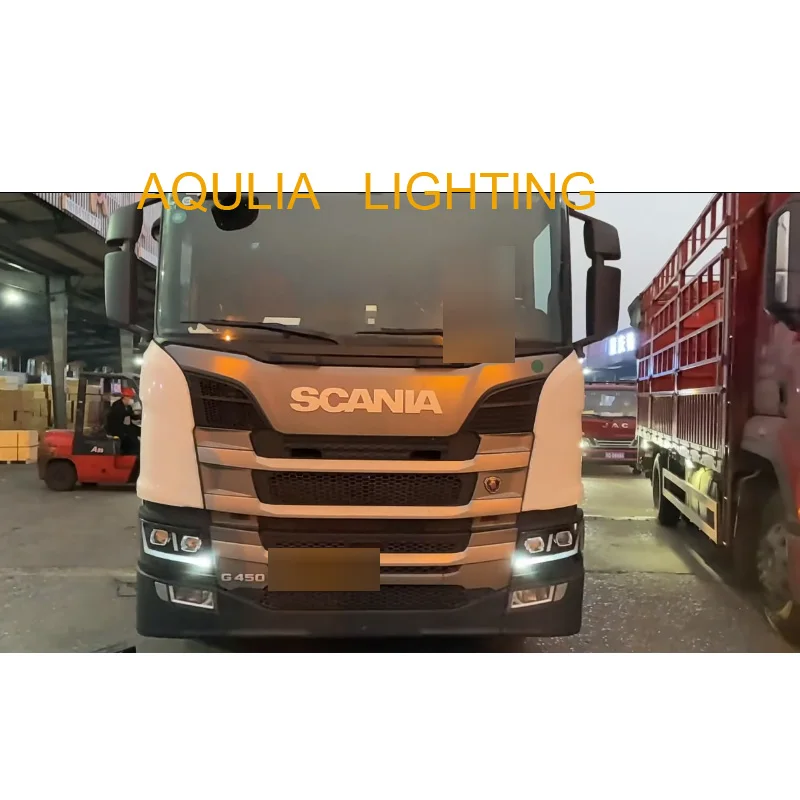 1PCS 24V New Design Full LED Head Lamp Fit For Scania Truck R650 G500 S730 S500 P500 MANUAL 2379889 - 2655840 - 2674382