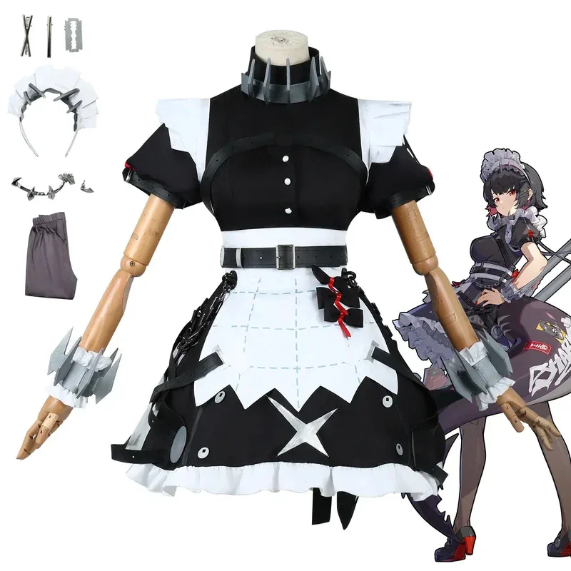 

Zenless Zone Zero Ellen Joe Cosplay Costume Full Set Props ZZZ Ellen Joe Cosplay Costume Dress Tail Wig Full Set Ellen Joe Shoes