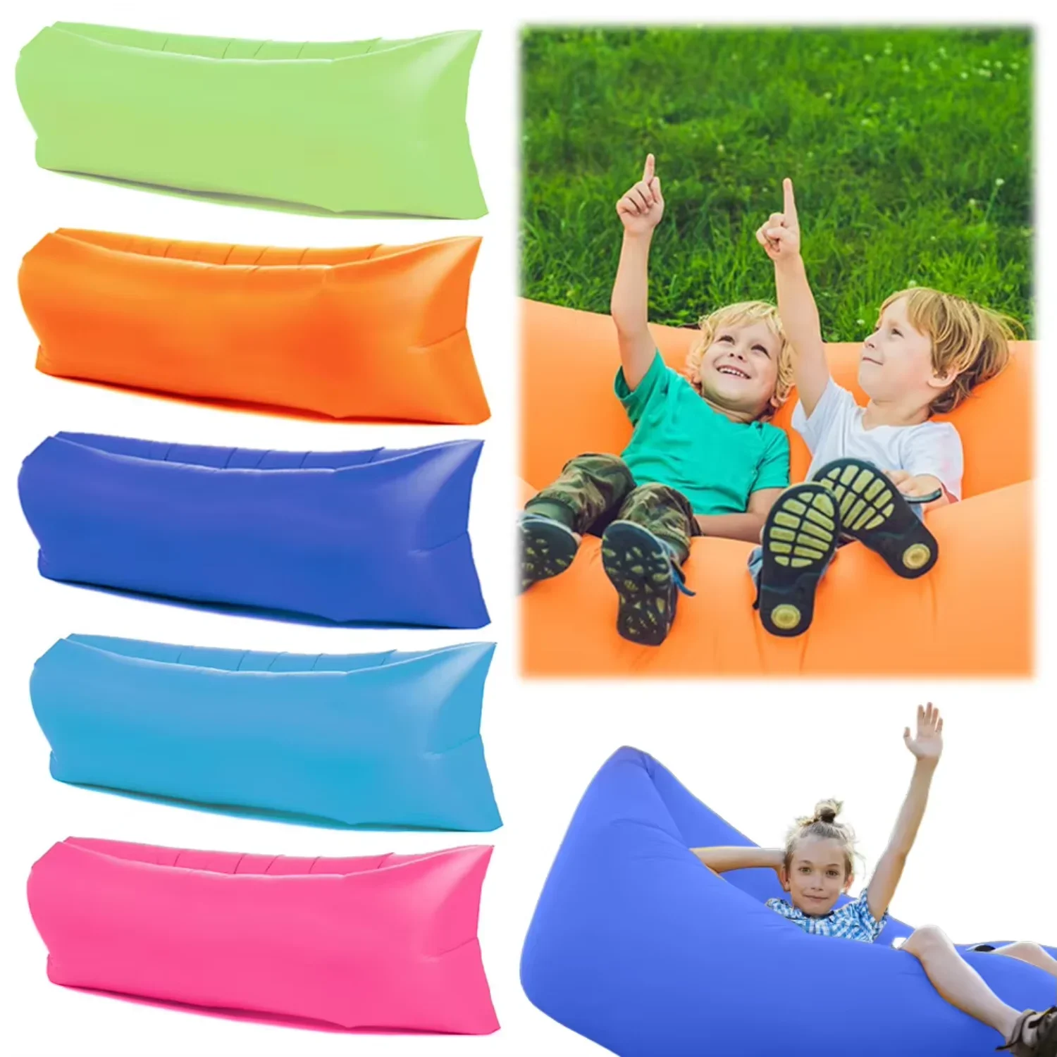 

Inflatable Sofa Air Sofa Chair Inflatable Lounger Portable Couch Outdoor Party Camping Beach Music Festival