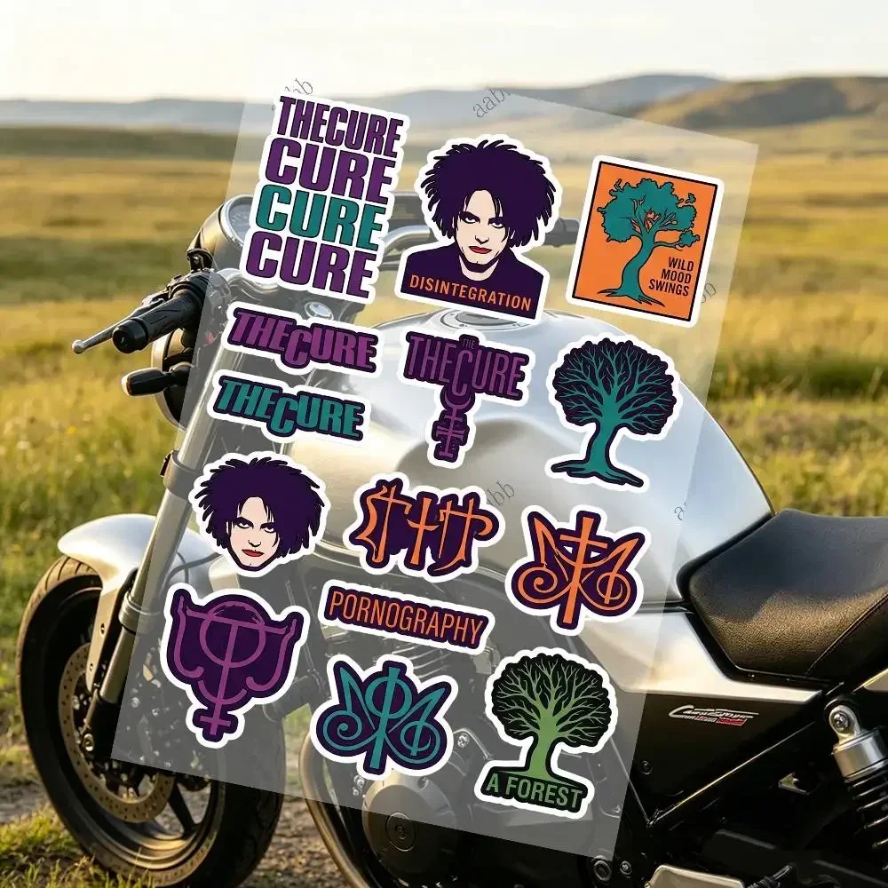 The C-Cure Motorcycle Reflective Stickers Waterproof Decals For Helmet Scooter Fuel Tank Toolbox Racing
