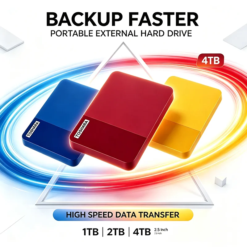2026 Multi-color selection B3 Portable 4TB External Hard Drive High Speed Disk For Laptop Desktop Mac Android Phone Data Backup