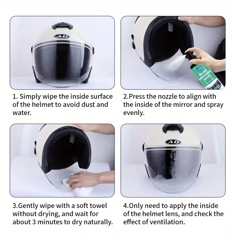 Glass Anti Fog Spray Anti-Fog Windshield Car Glass Defogger Glass Cleaner Long-Lasting Cleaning Liquid For Vehicle Driving Auto