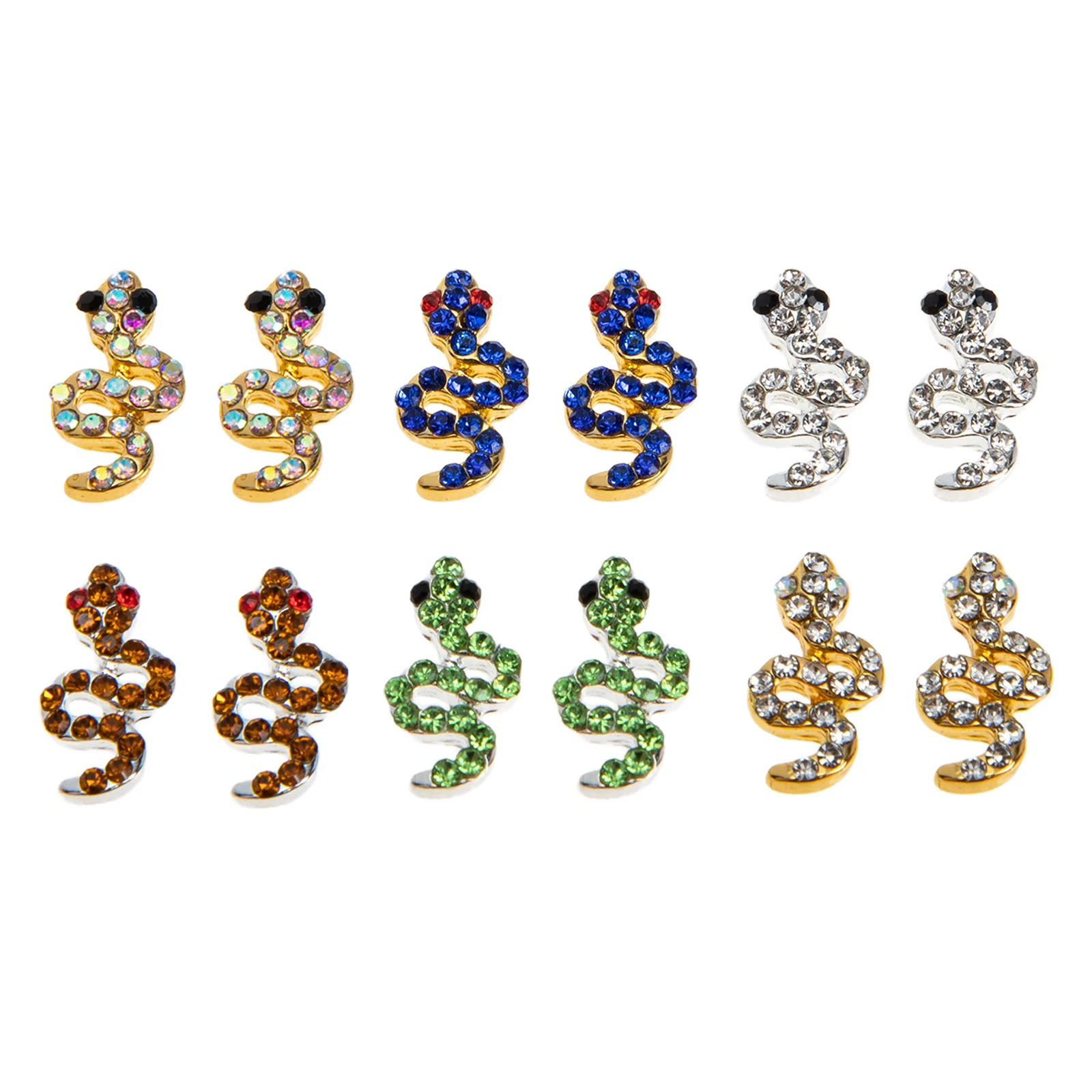 

12pcs Alloy Rhinestones Nail Gems Decorations Embellishments for DIY Natural Artificial Nails 3d Charms Elegant Gifts