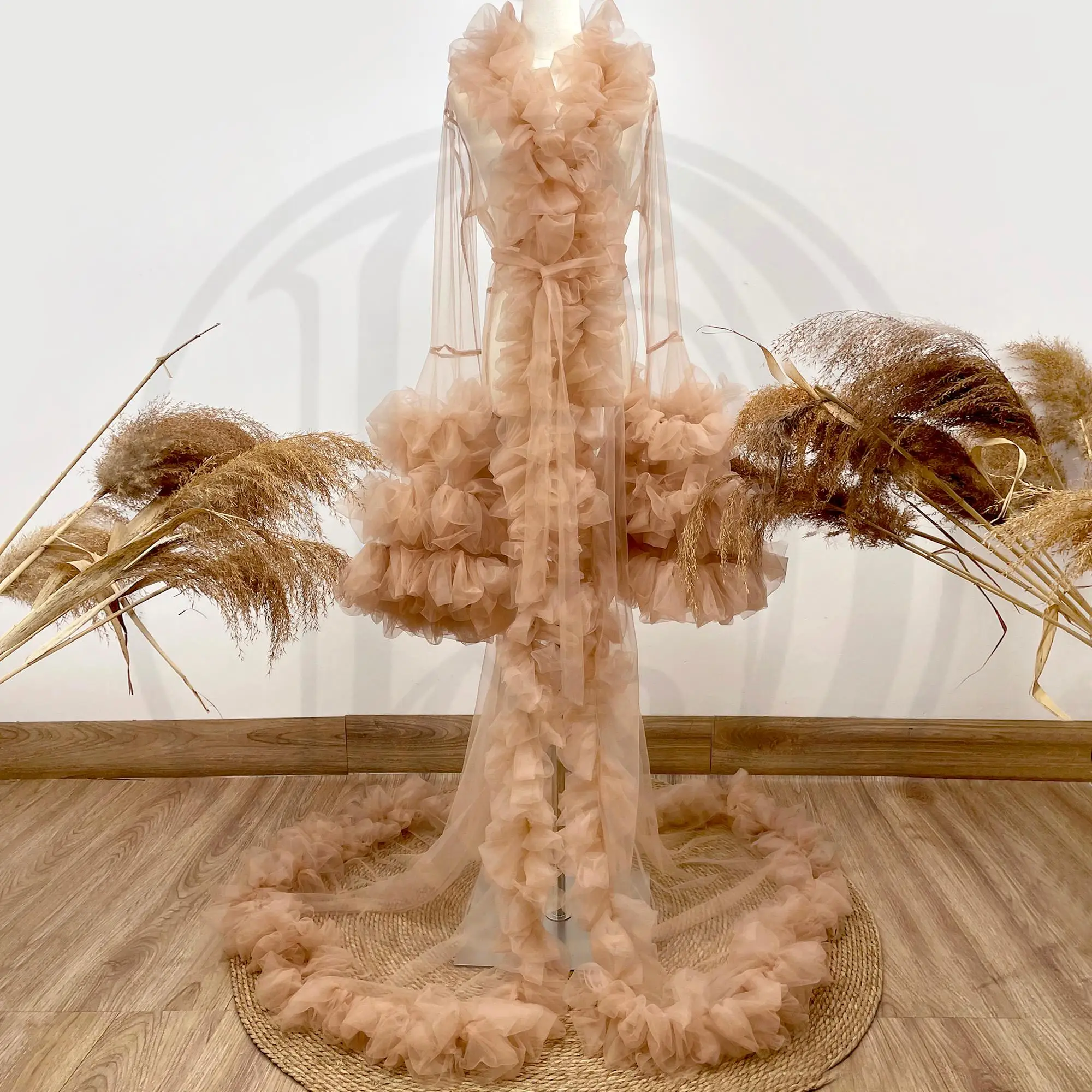 

Don&Judy Tulle Dresses New for Pregnant Woman Lace Dress Photography Clothes Maternity Split Skirt Photoshoot Props