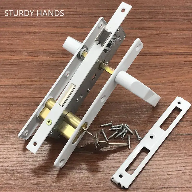 

Old Fashioned Plastic Steel Door Lock Bedroom Door Lock Home Security Door Handle Locks Indoor Deadbolt Lock Furniture Hardware