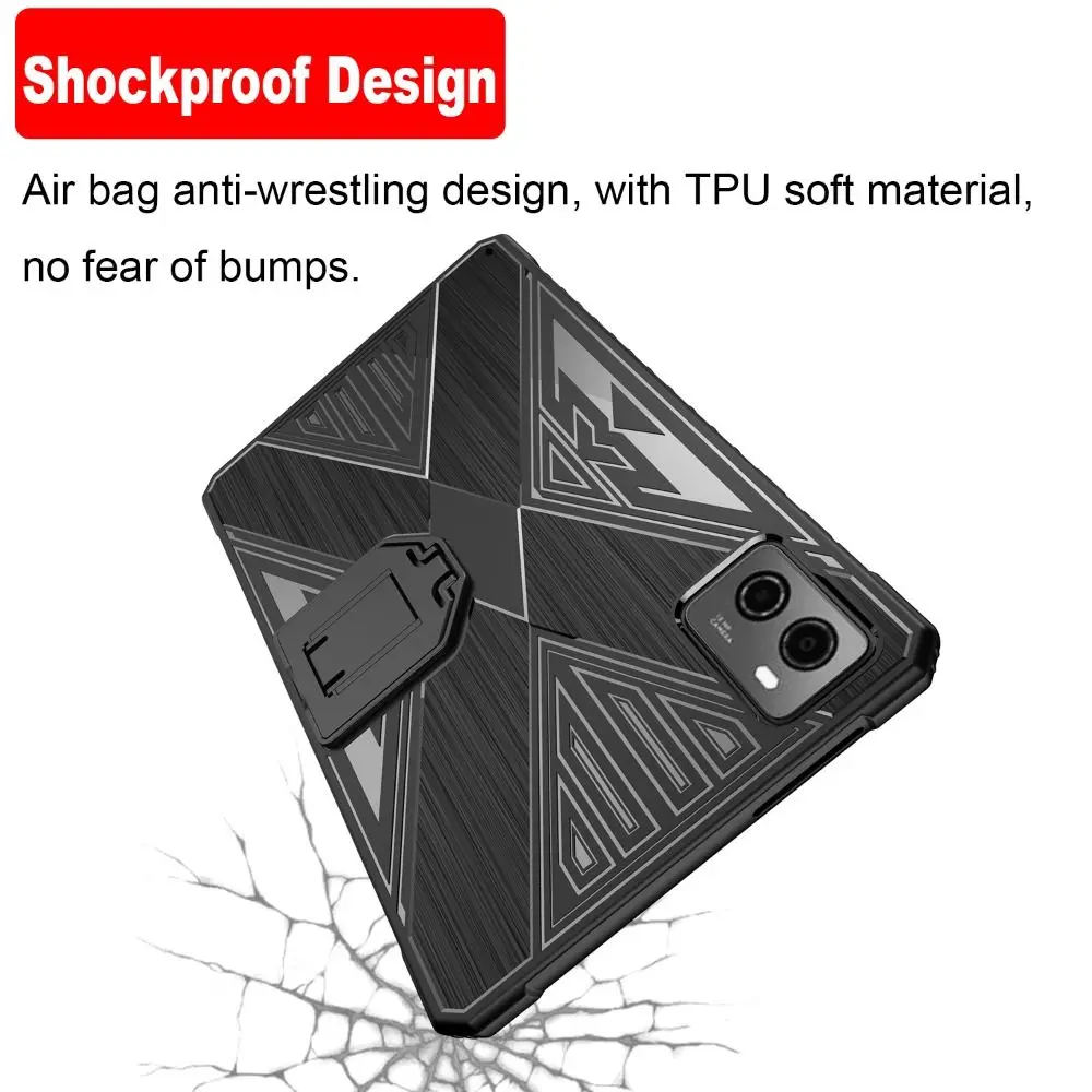 Capa para tablet Kickstand Design, capa traseira macia à prova de choque, Game TPU Protective Shell para Lenovo Legion Y700 2nd Gen, 2024