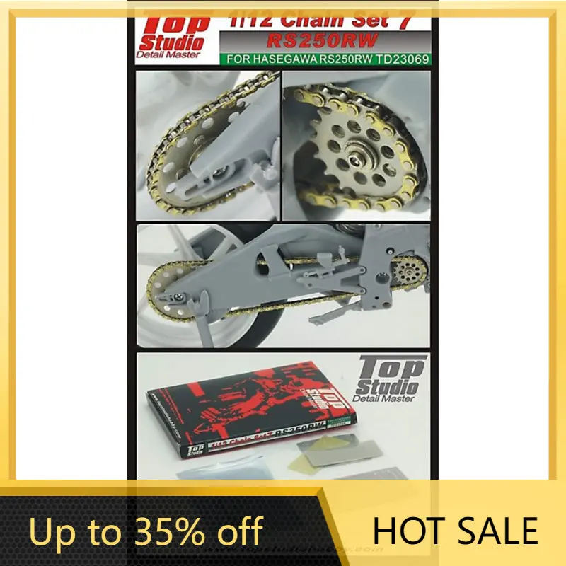 Top Studio Model Motorcycle Chain Set 7: RS250RW Detail-up Set For Hasegawa Model Car Modifications Hand Made Model Set TD23069