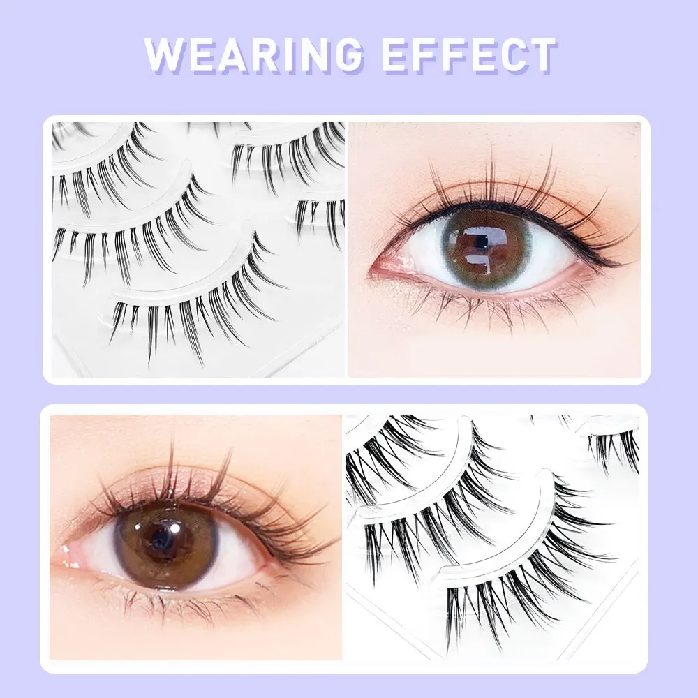 3d Wimpern vorgefertigte Fan A/M Form Spikes Cluster Wimpern Mix Erweiterung individuelles Make-up super natürliche wispy DIY vorgefertigten Stiel