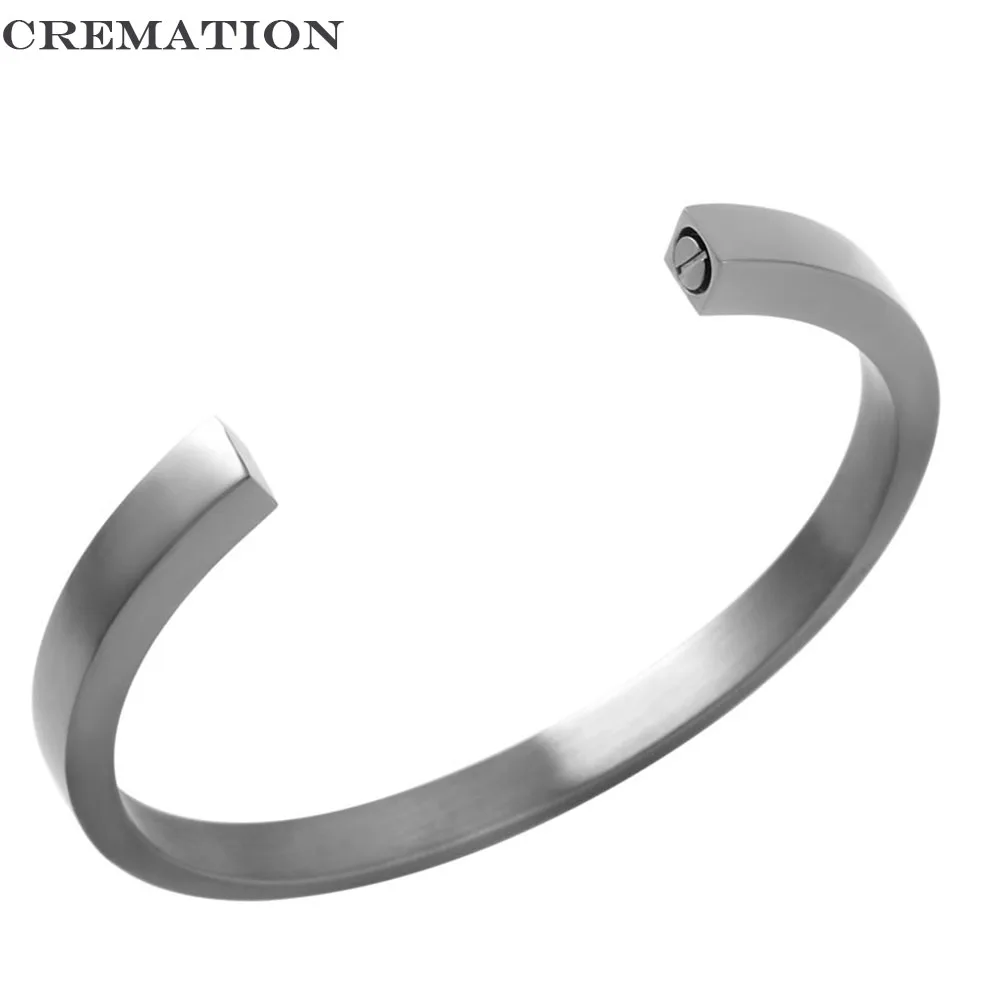 

10Pcs/Lot Urn Cuff Bracelet Stainless Steel Engravable for Human/Pet Ashes Holder Unisex Fadeless Memorial Jewelry