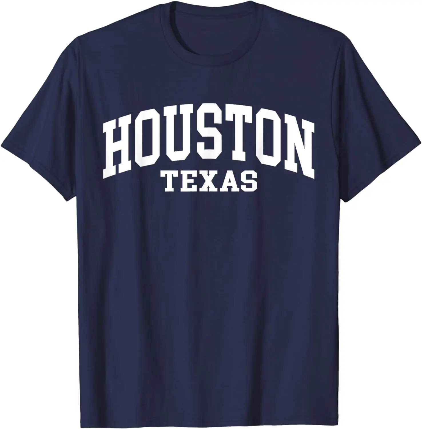 Houston Texas Proud Texan American US College Font T-Shirt